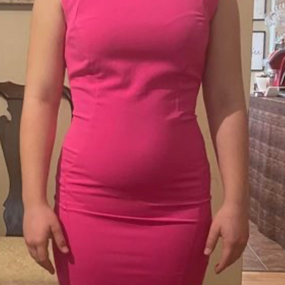Hot pink dress